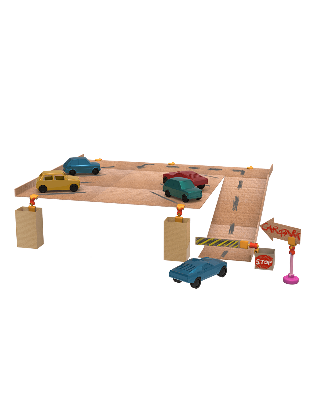 Arts Crafts Eğitim Kiti - 880 Parça Çevreci ve Yaratıcı Yapı Oyuncakları-6