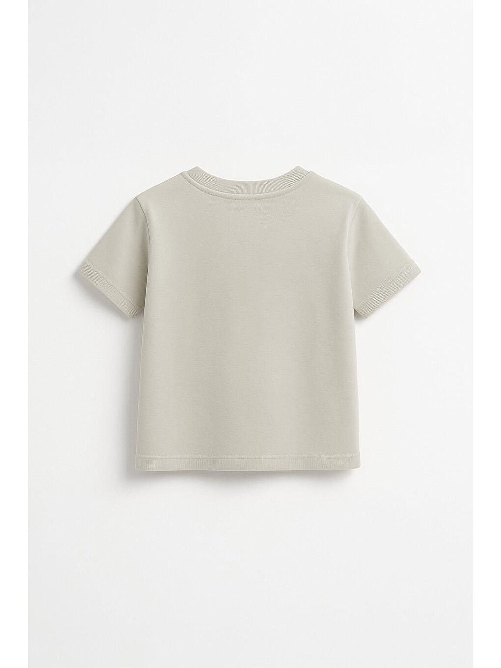 Unisex Çocuk %100 Pamuklu Basic Tişört - Bej (3-4 Yaş 8-9 Yaş)-1