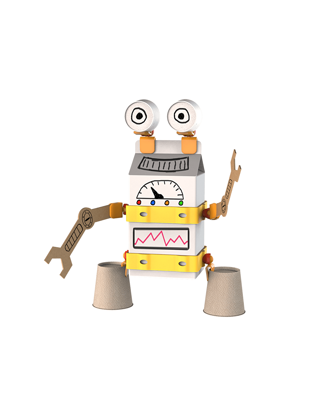 Arts Crafts Robot - STEM Seti ve Yaratıcı Yapı Oyuncakları-2
