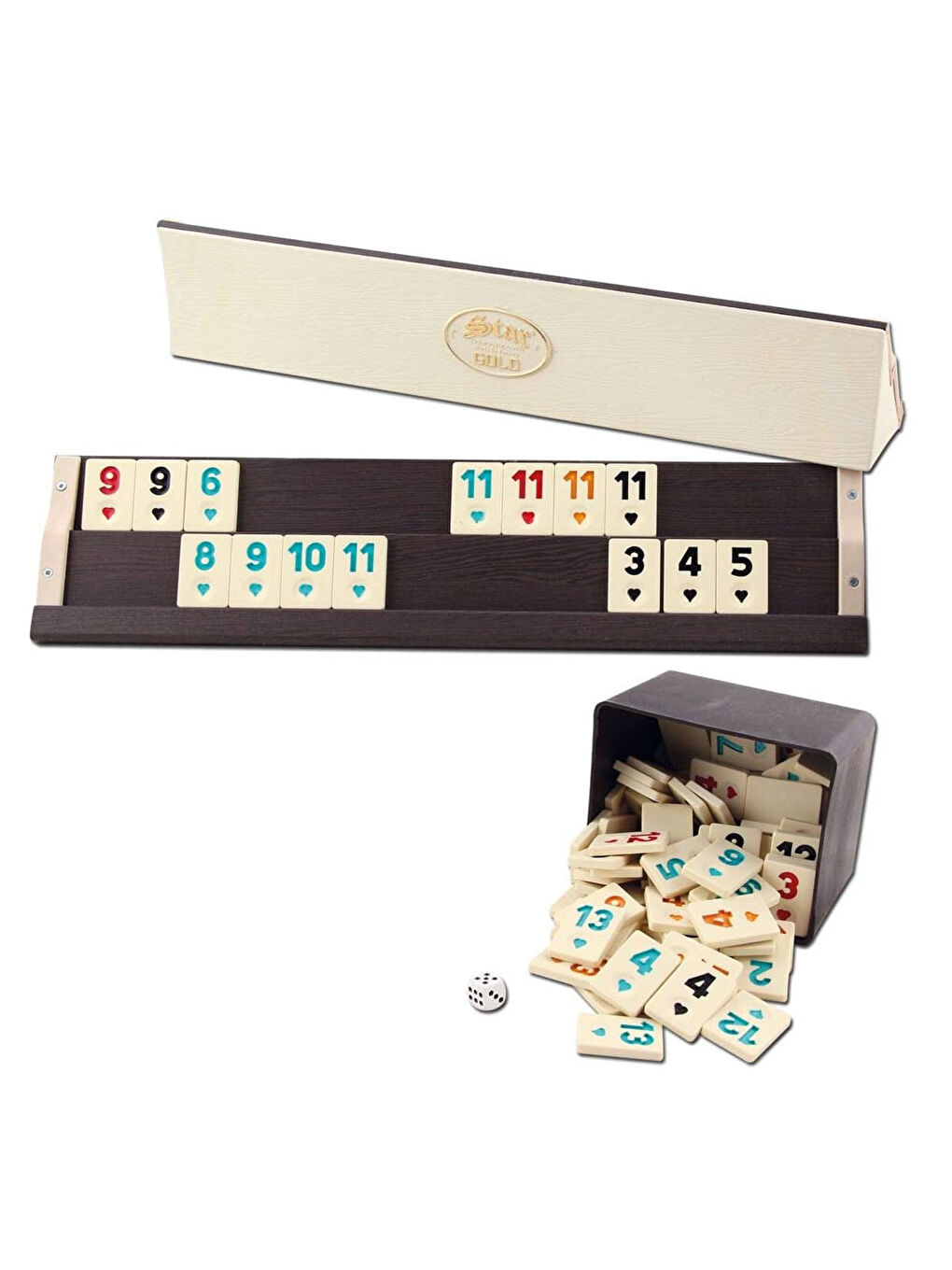 Star Gold Ahşap Okey Takımı 1010259-1