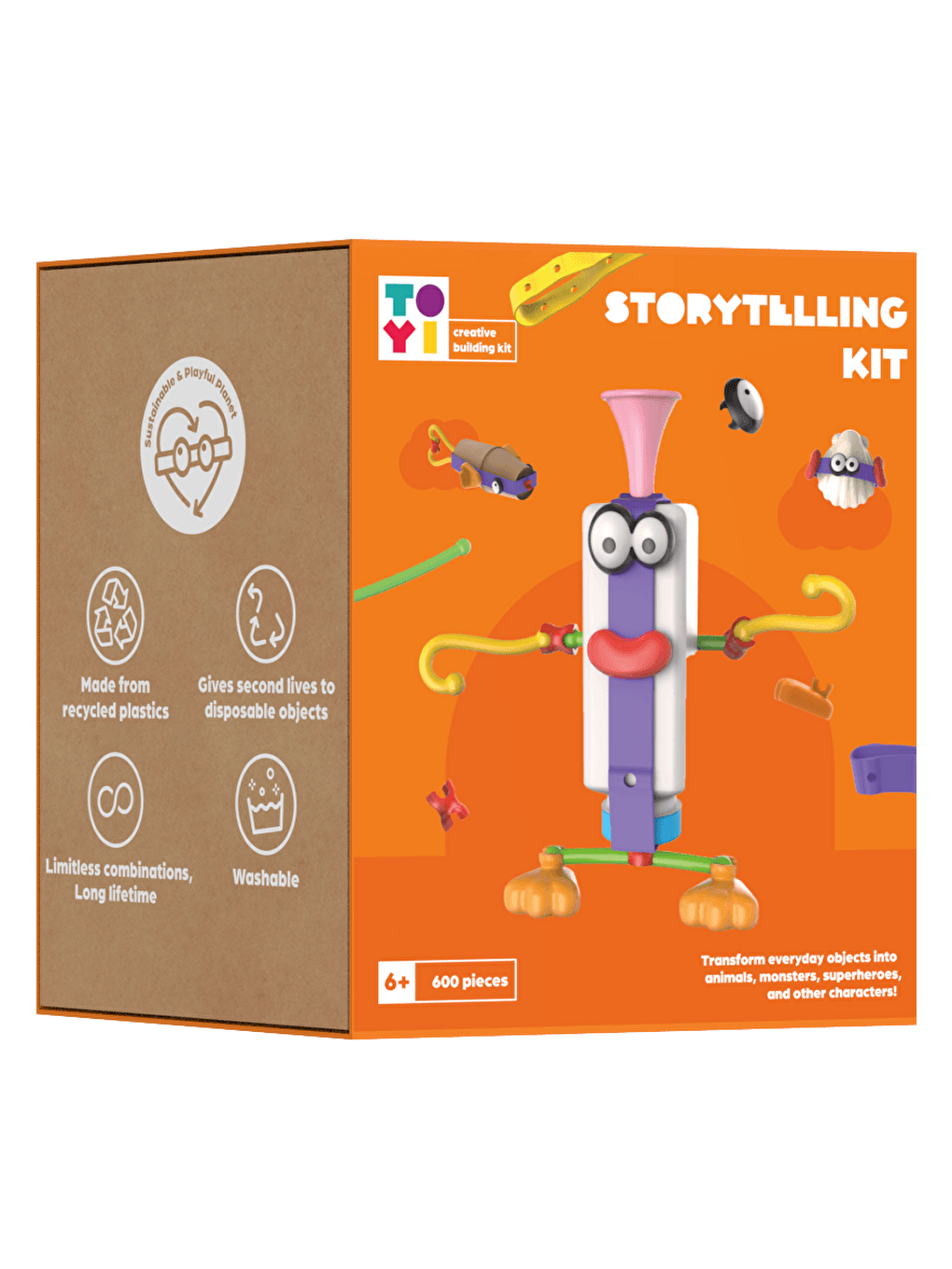 Storytelling Eğitim Kiti - 600 Parça Çevreci ve Yaratıcı Yapı Oyuncakları