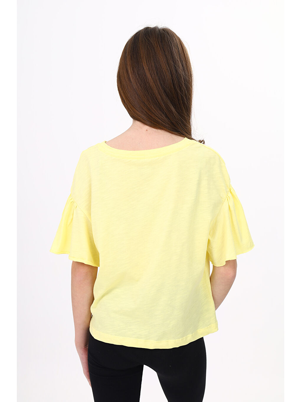 Sarı Kız Çocuk Tişört-2