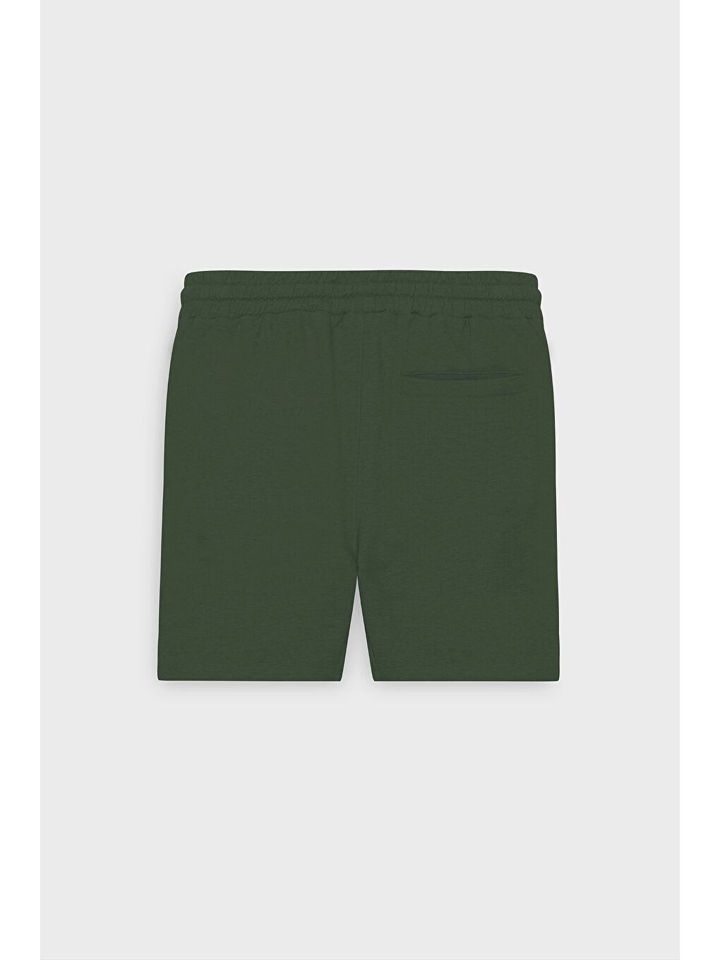 Erkek Haki Standart Fit Normal Kesim Casual Örme Şort-1