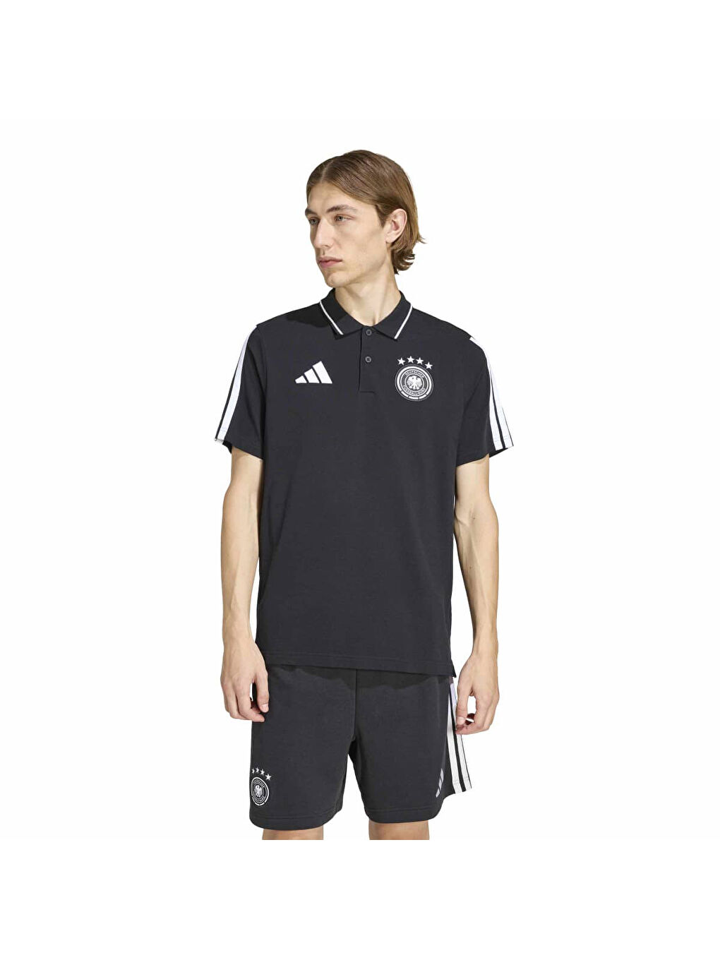 Almanya DNA Erkek Siyah Polo Yaka Tişört