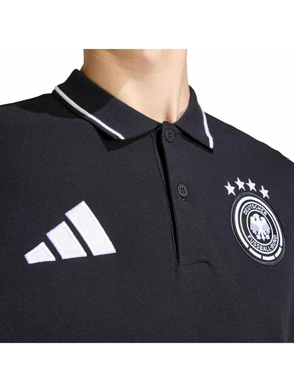 Almanya DNA Erkek Siyah Polo Yaka Tişört-2