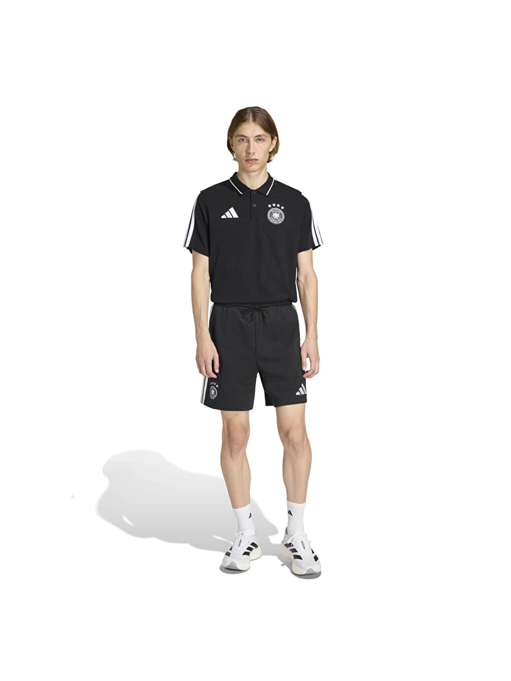 Almanya DNA Erkek Siyah Polo Yaka Tişört-3