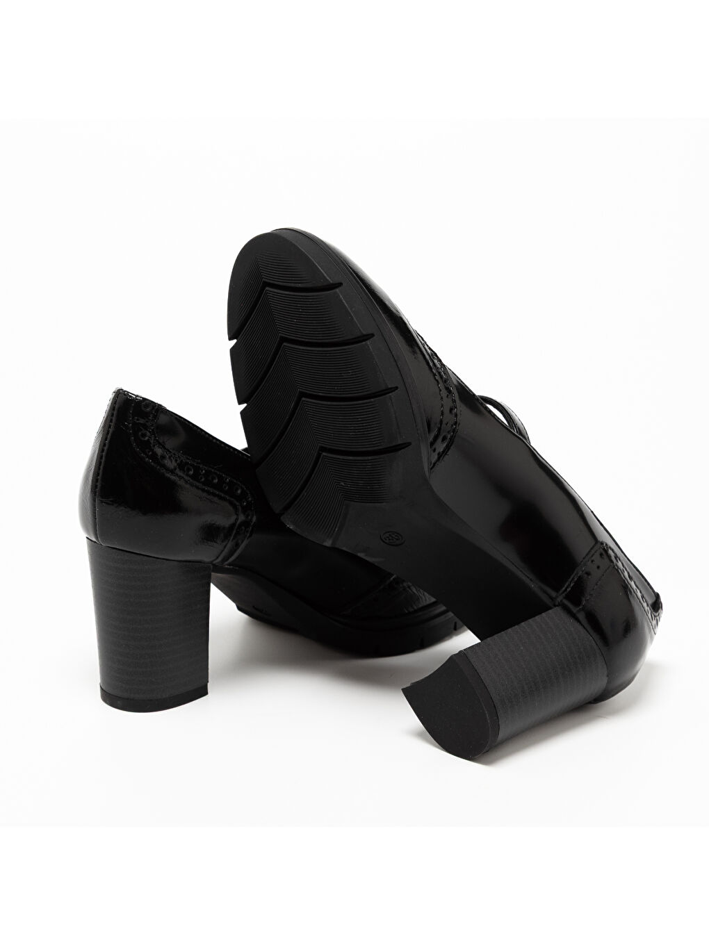 Siyah Kadın Topuklu / Stiletto 485787DM 5787DM OXF RODI 3 NE/NAPL NERO-4