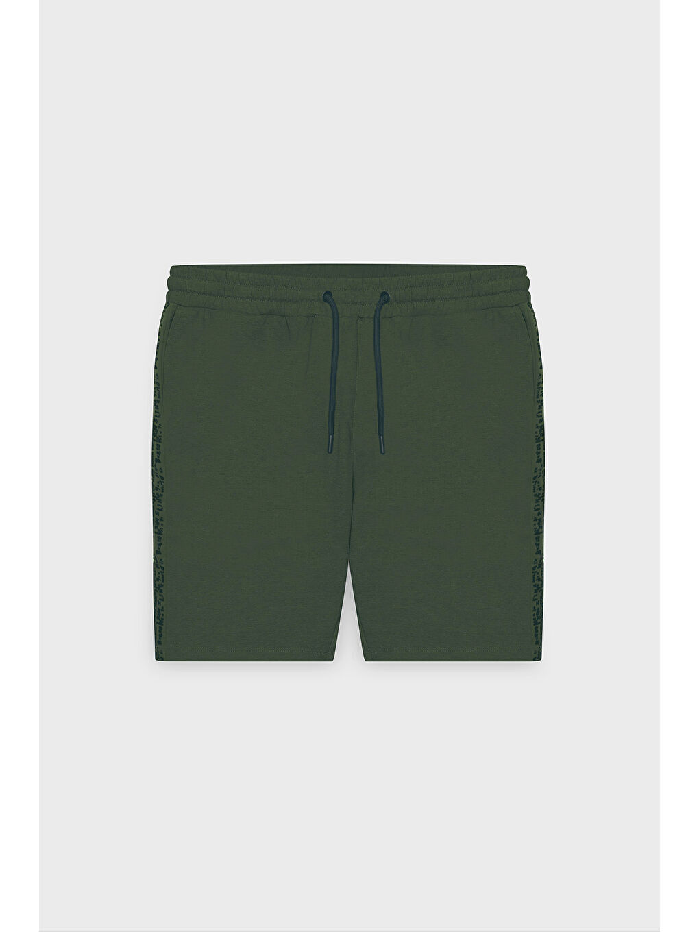 Erkek Haki Standart Fit Normal Kesim Casual Örme Şort-7