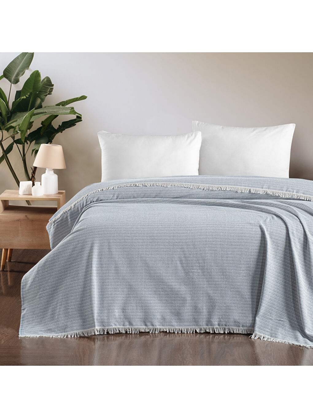 Mavi Home Luca Çift Kişilik Pike 200x220 Cm-İndigo
