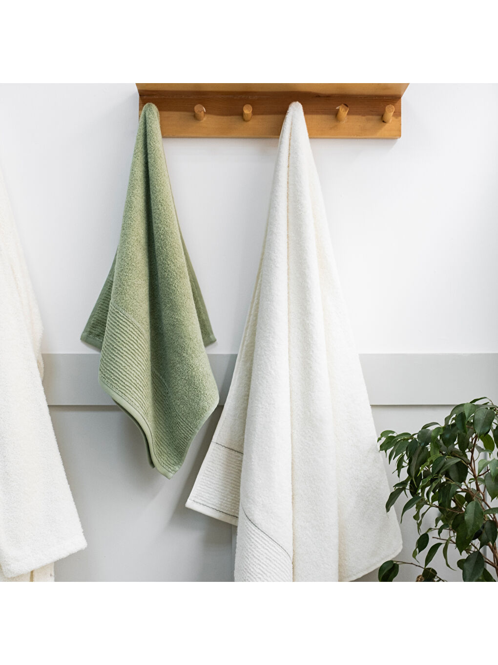 SCHAFER Home Jadore Banyo Seti 6 Parça-Yeşil - 6