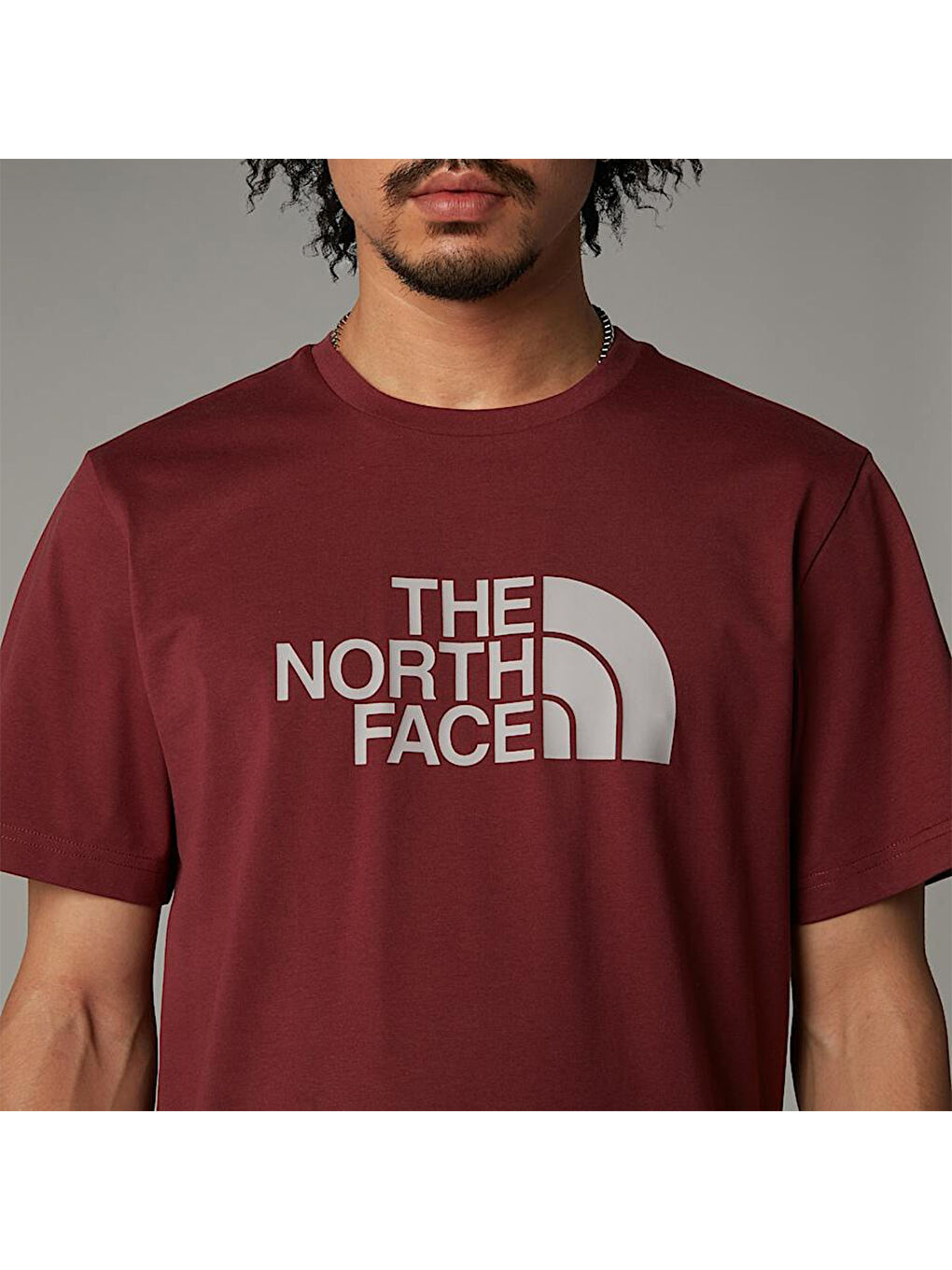 Easy Erkek Kırmızı Yuvarlak Yaka Tişört-2