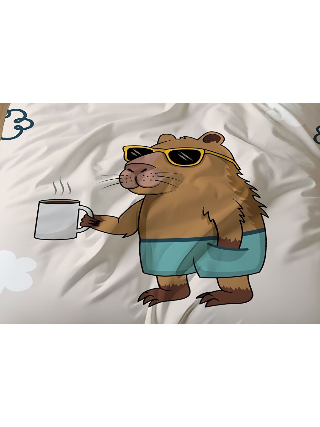 Karışık Çift Taraflı Desenli Tek Kişilik Nevresim Takımı-2