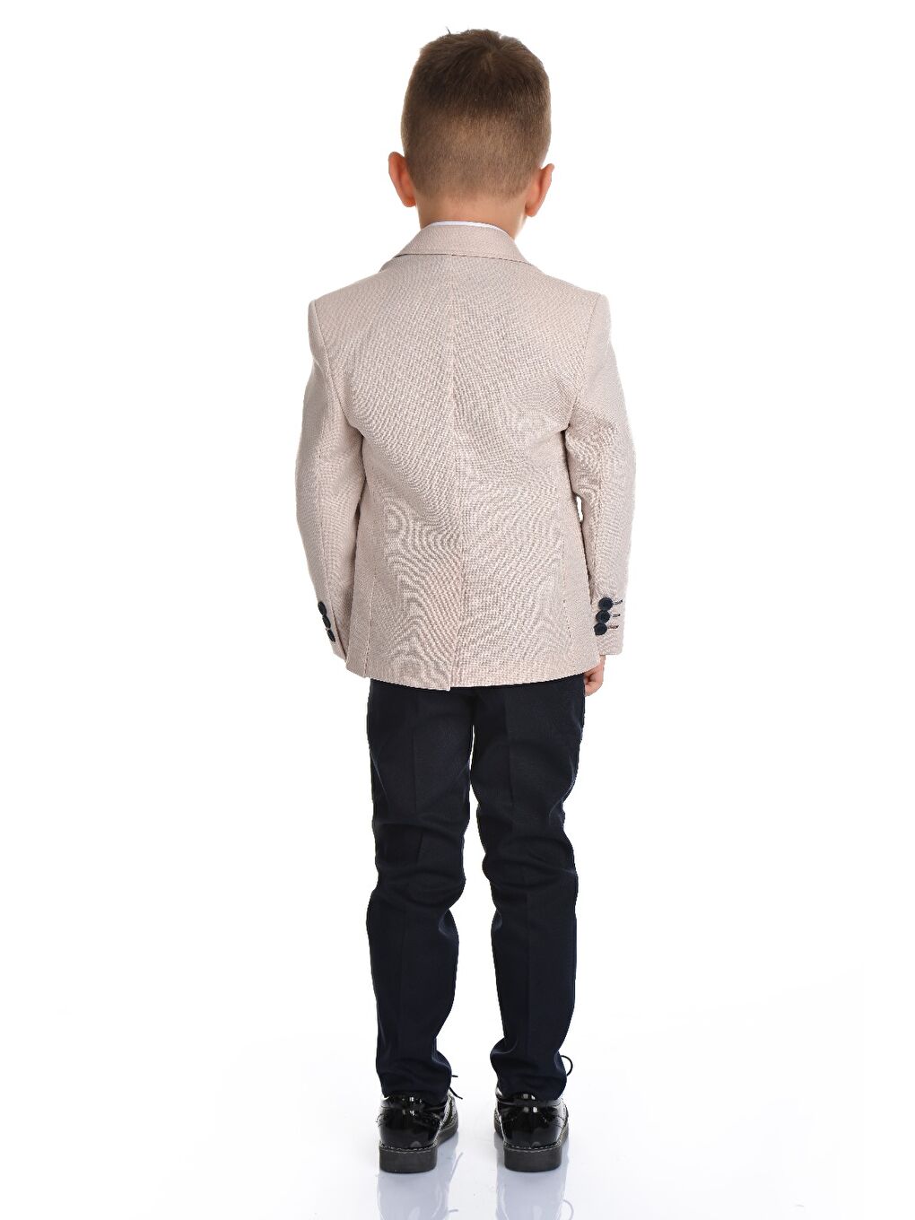 Kahverengi Yelekli Spor Kesim Erkek Çocuk Damatlık-7