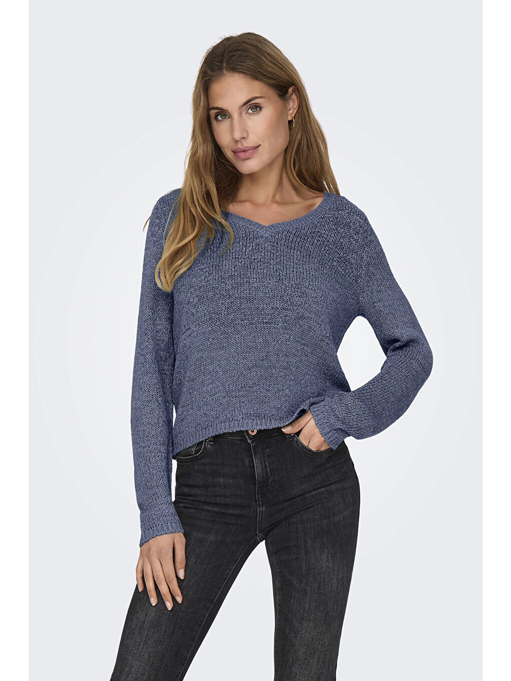 İndigo Onlgeena Regular Fit V Yaka Kazak 15340862