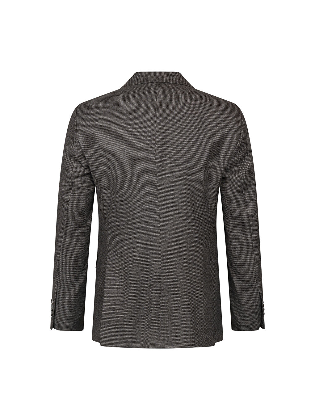 Kahverengi Slim Fit Kruvaze Klasik Takım Elbise-4