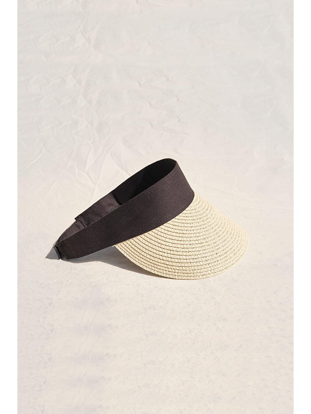 Katlanabilir Bej Vizör Plaj Şapkası 20