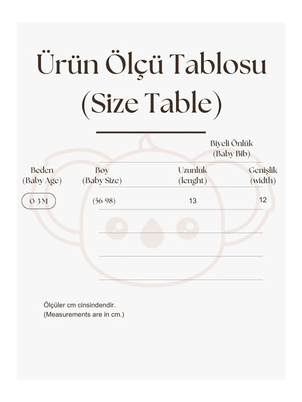 Balık Nakışlı Biyeli Bebek Önlüğü 0-3 Ay-2