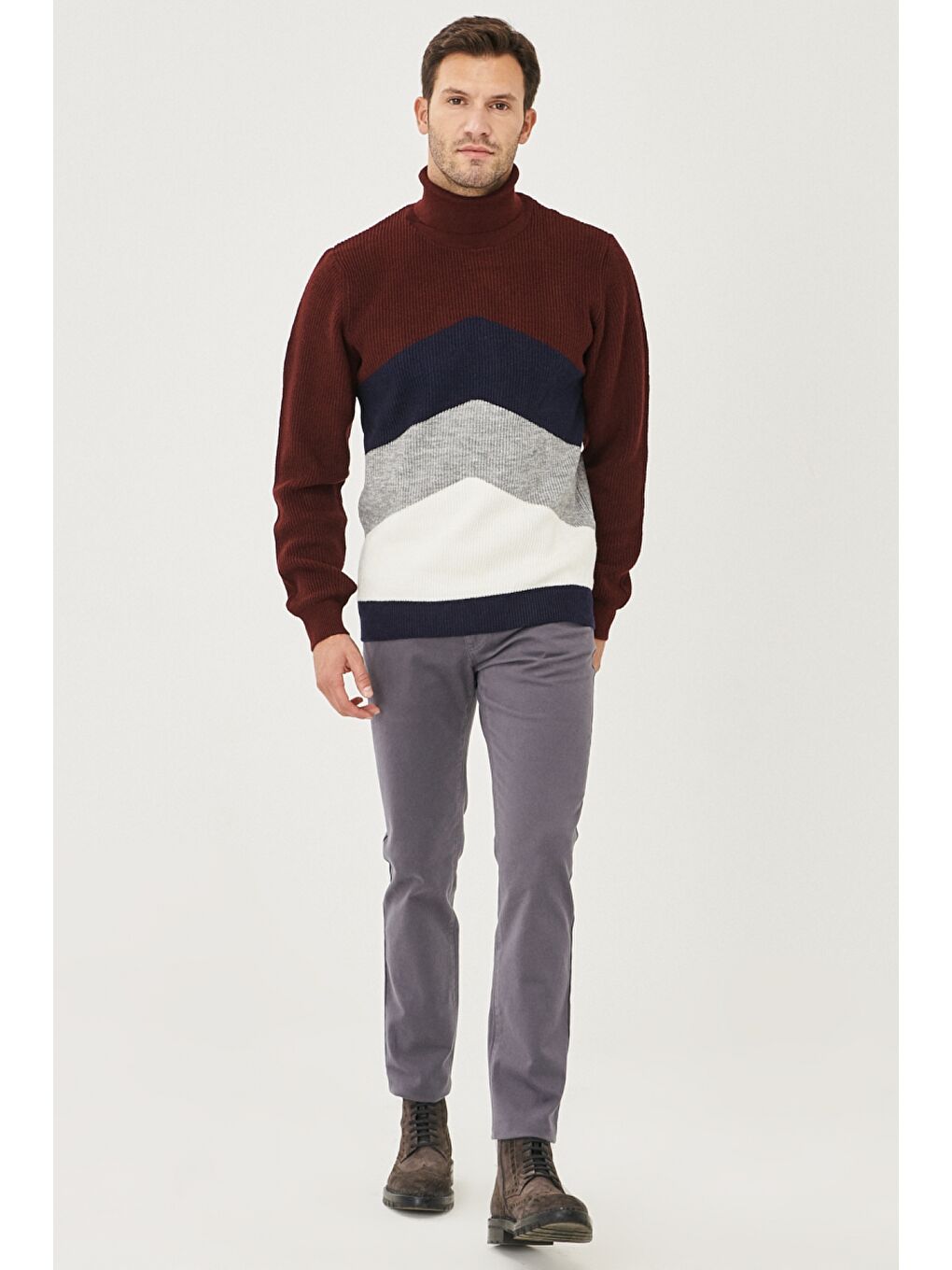 Erkek Antrasit Kanvas Slim Fit Dar Kesim 5 Cep Pantolon-1