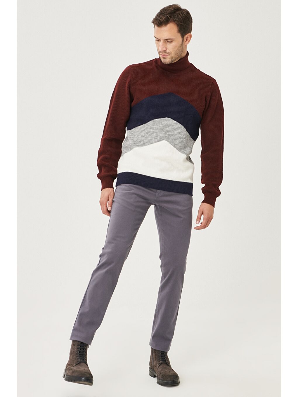 Erkek Antrasit Kanvas Slim Fit Dar Kesim 5 Cep Pantolon-2