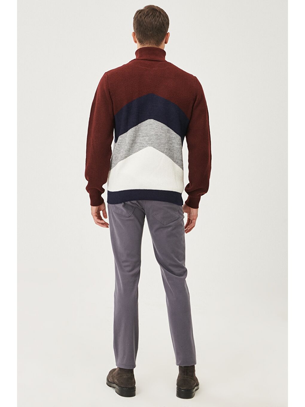 Erkek Antrasit Kanvas Slim Fit Dar Kesim 5 Cep Pantolon-4