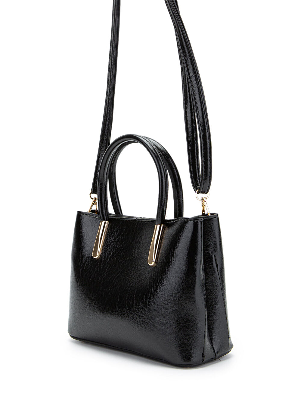 Gold Detaylı Gloria El Ve Omuz Kadın Çanta Siyah-2