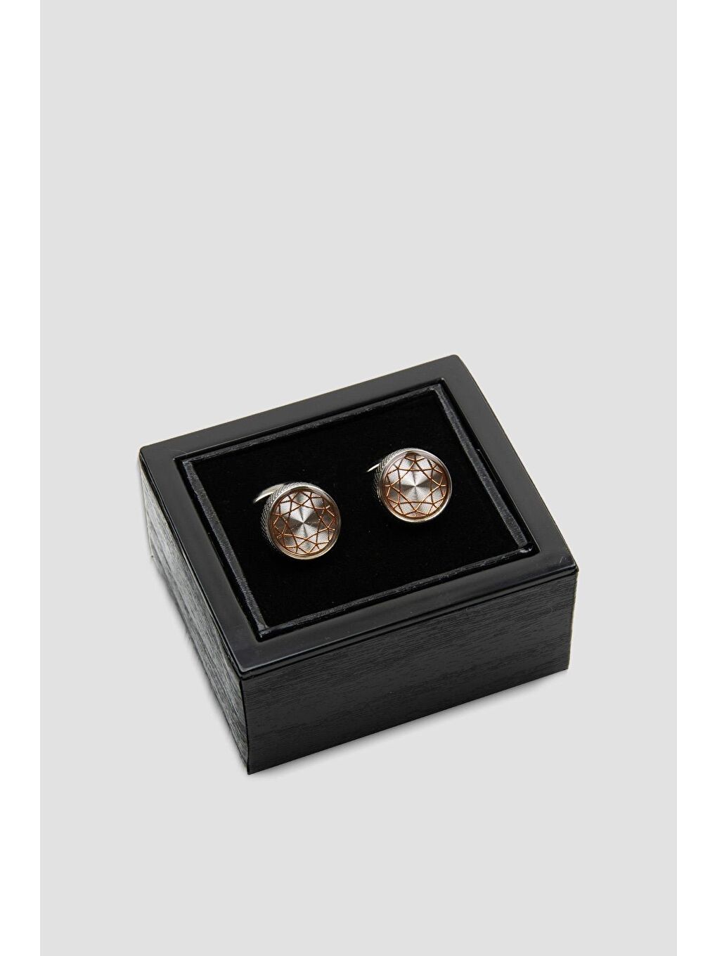 98520 Silver Turuncu Erkek Kol Düğmesi