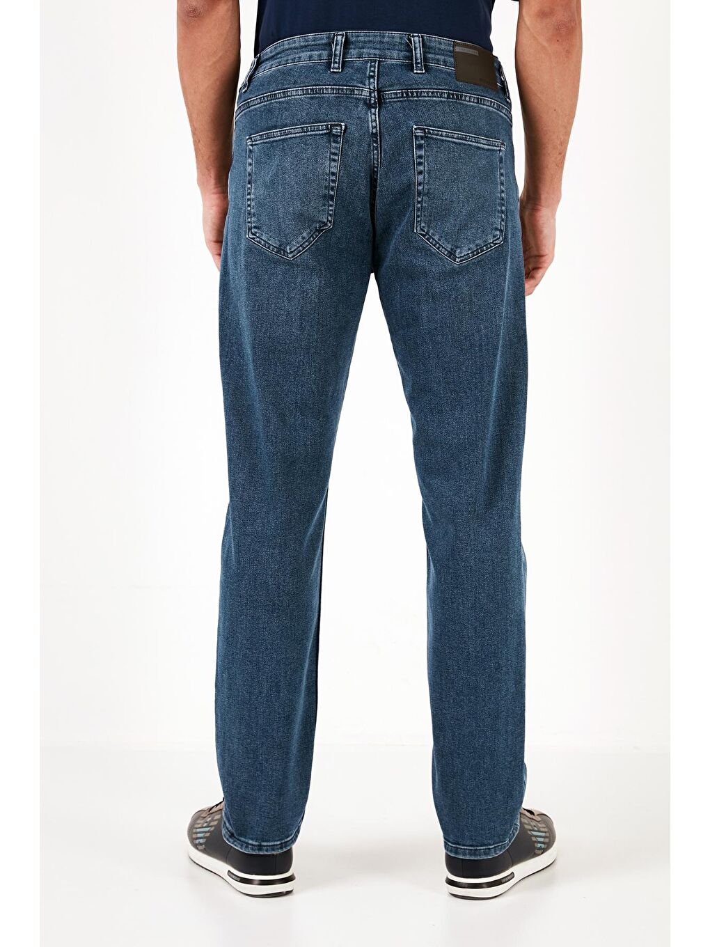 Mavi Pamuklu Yüksek Bel Comfort Fit Boru Paça Jeans 4400J78TEXAS-2