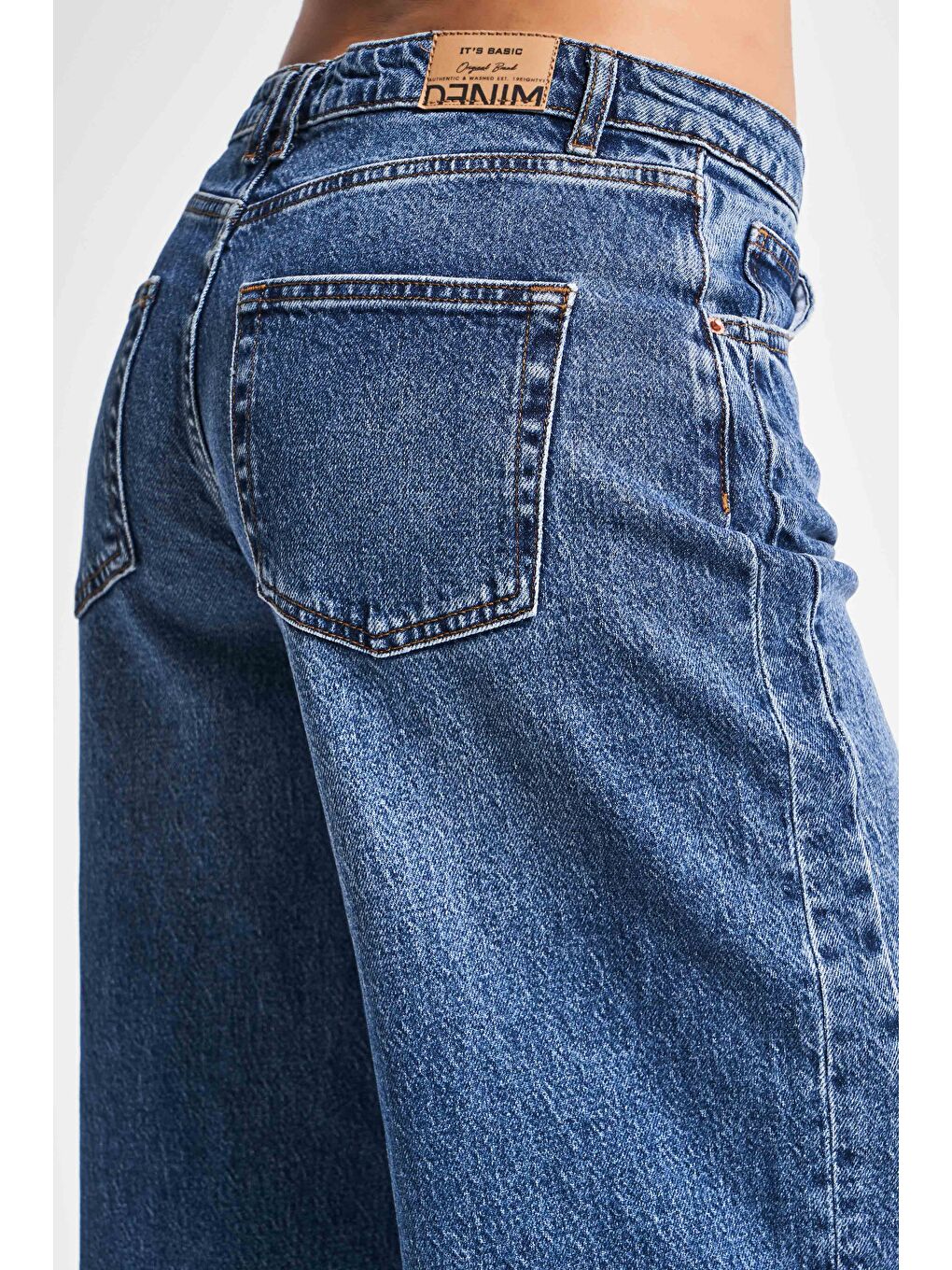 Mavi Kadın Jean Rengi 2S54 Yandan Detaylı Straight Fit %100 Pamuk Denim-3