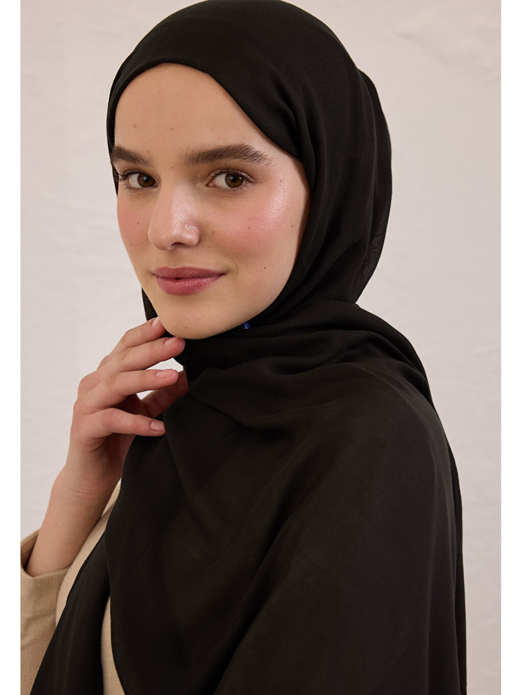 Kahverengi Soft Viskon Şal Bitter-2