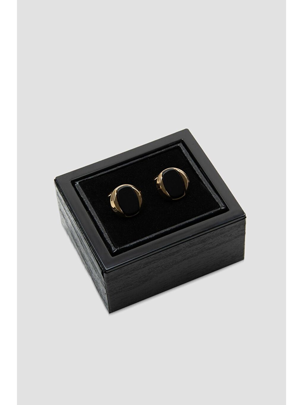 98517 Gold Siyah Erkek Kol Düğmesi