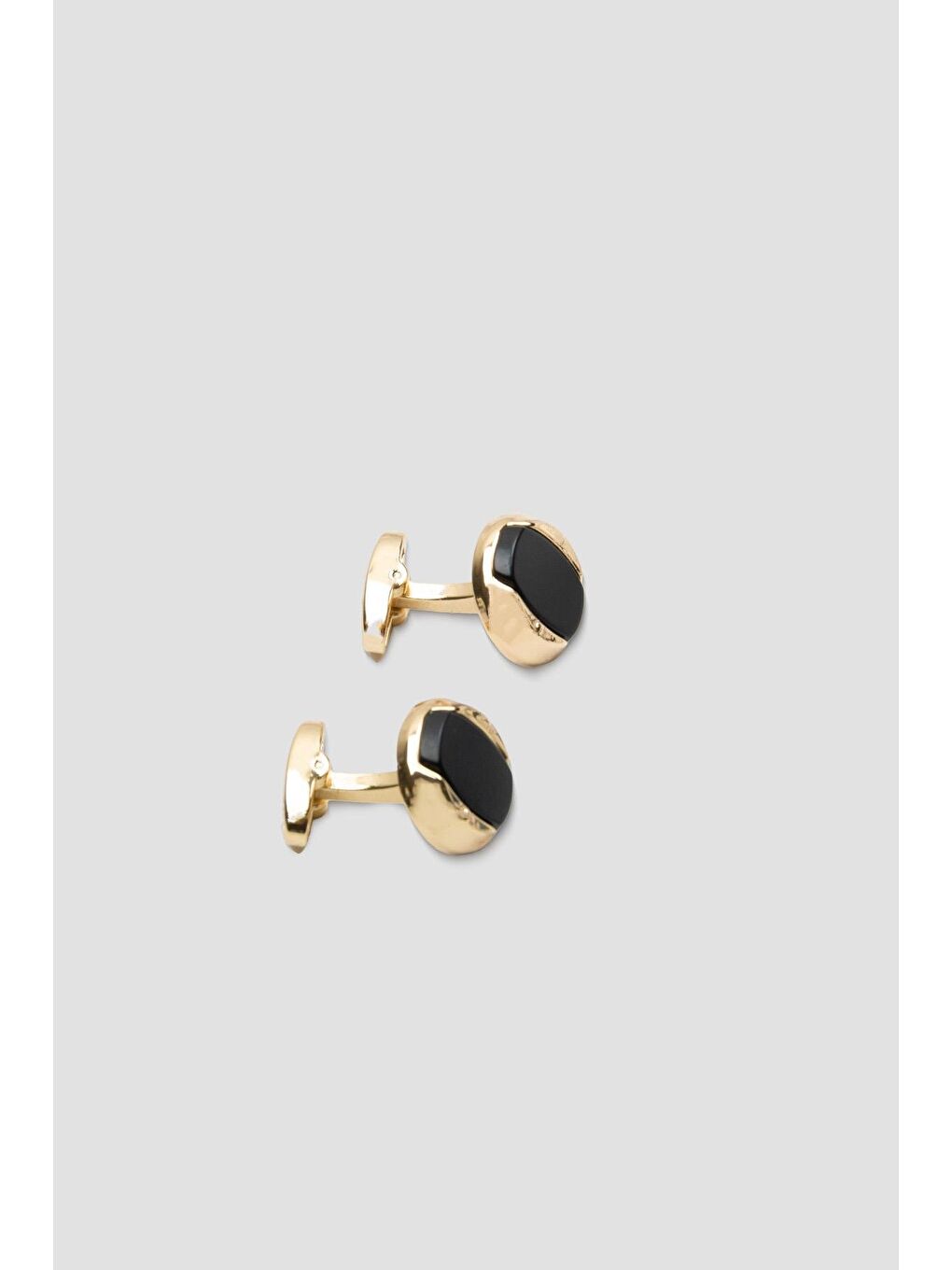 98517 Gold Siyah Erkek Kol Düğmesi-1