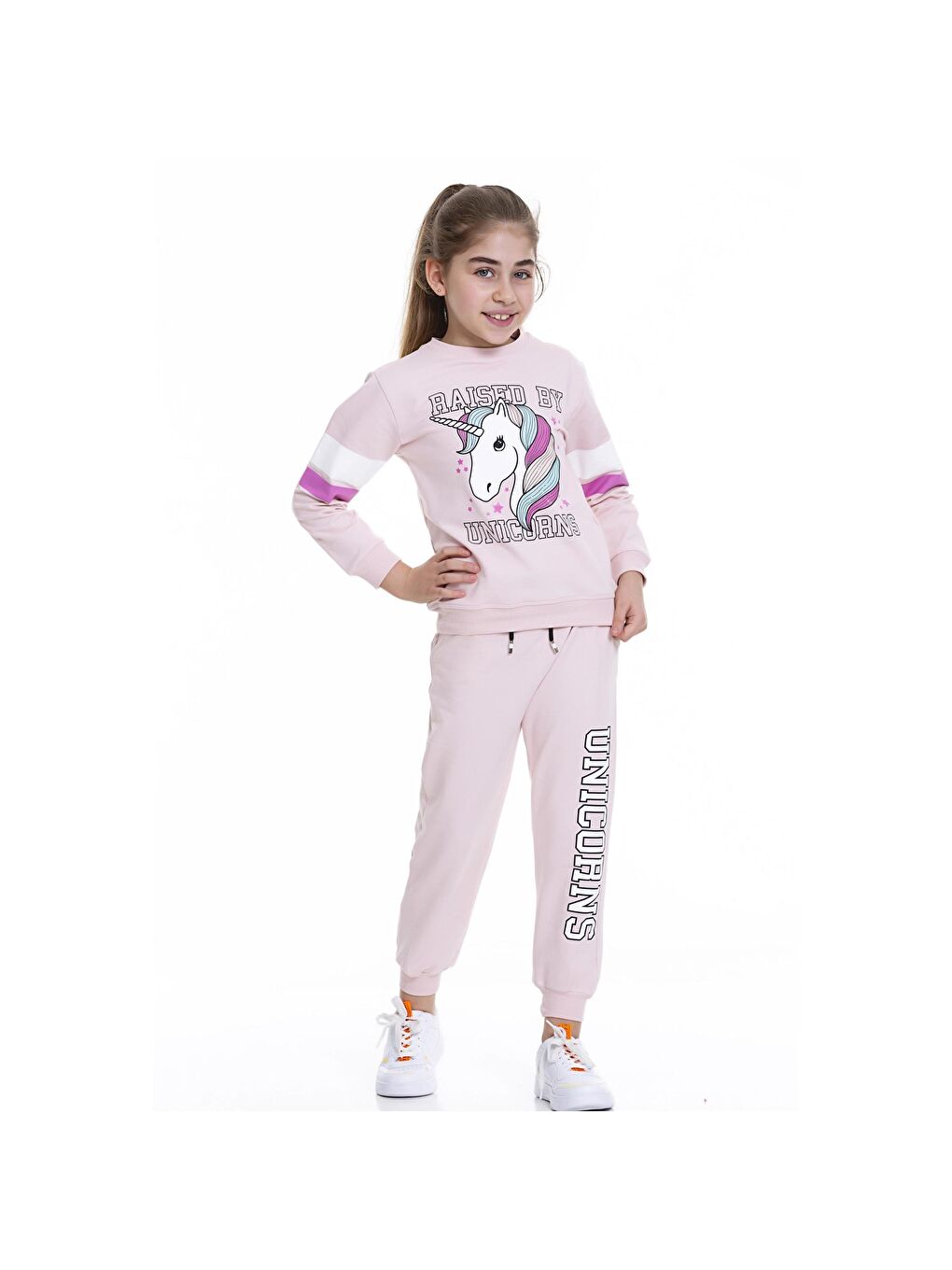 Myhanne Pudra Pembe Unicorn Baskılı Takım 54508