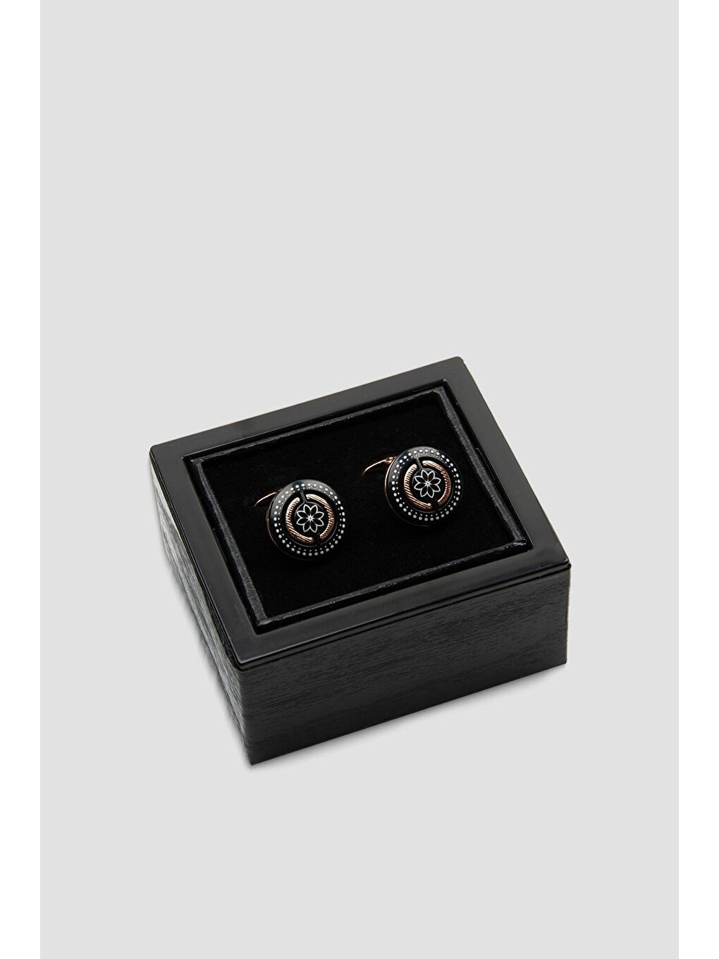 98519 Bronze Siyah Erkek Kol Düğmesi