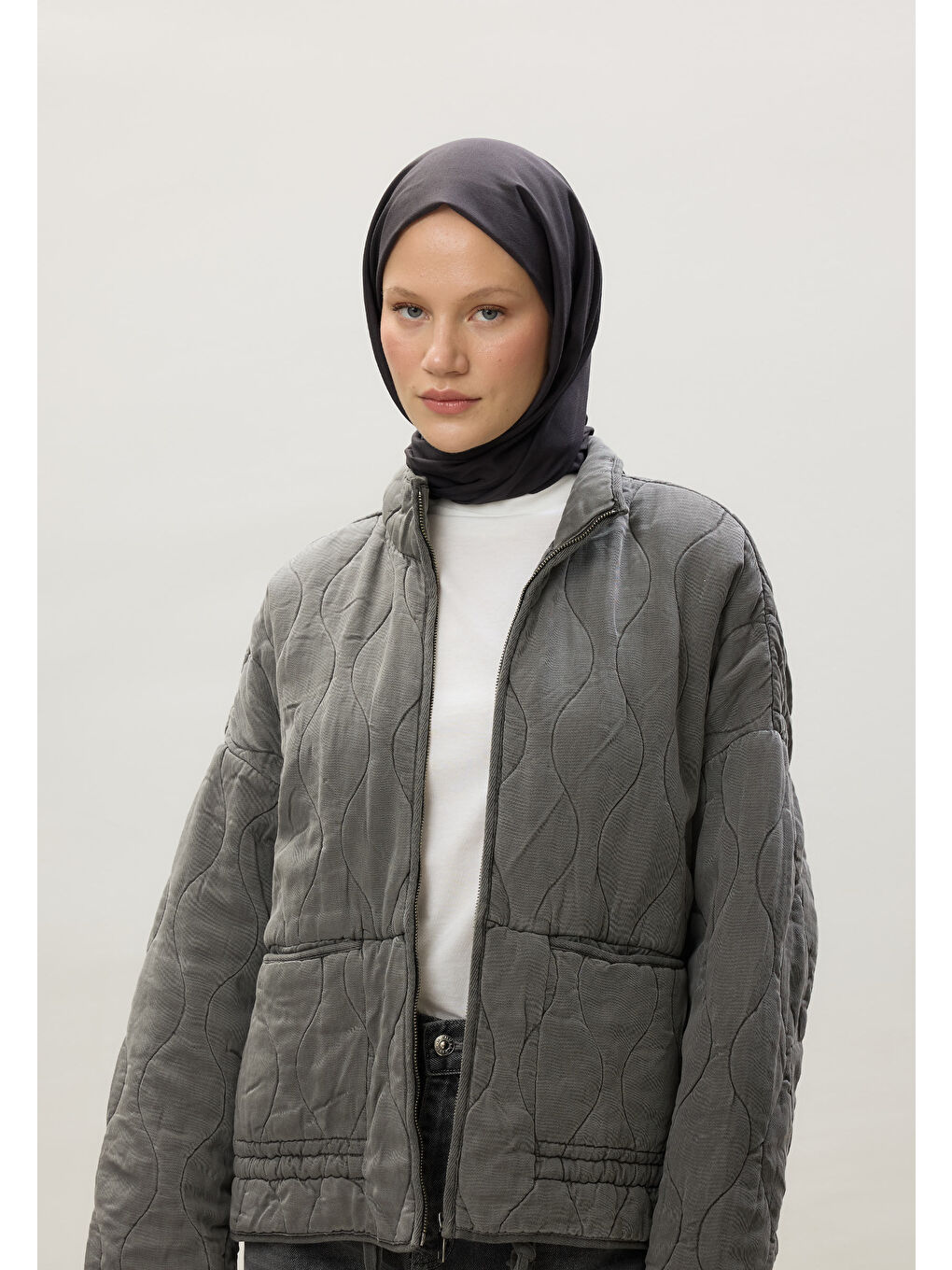 Kırmızı İnce Pamuk Vual Şal Siyah Erik-4