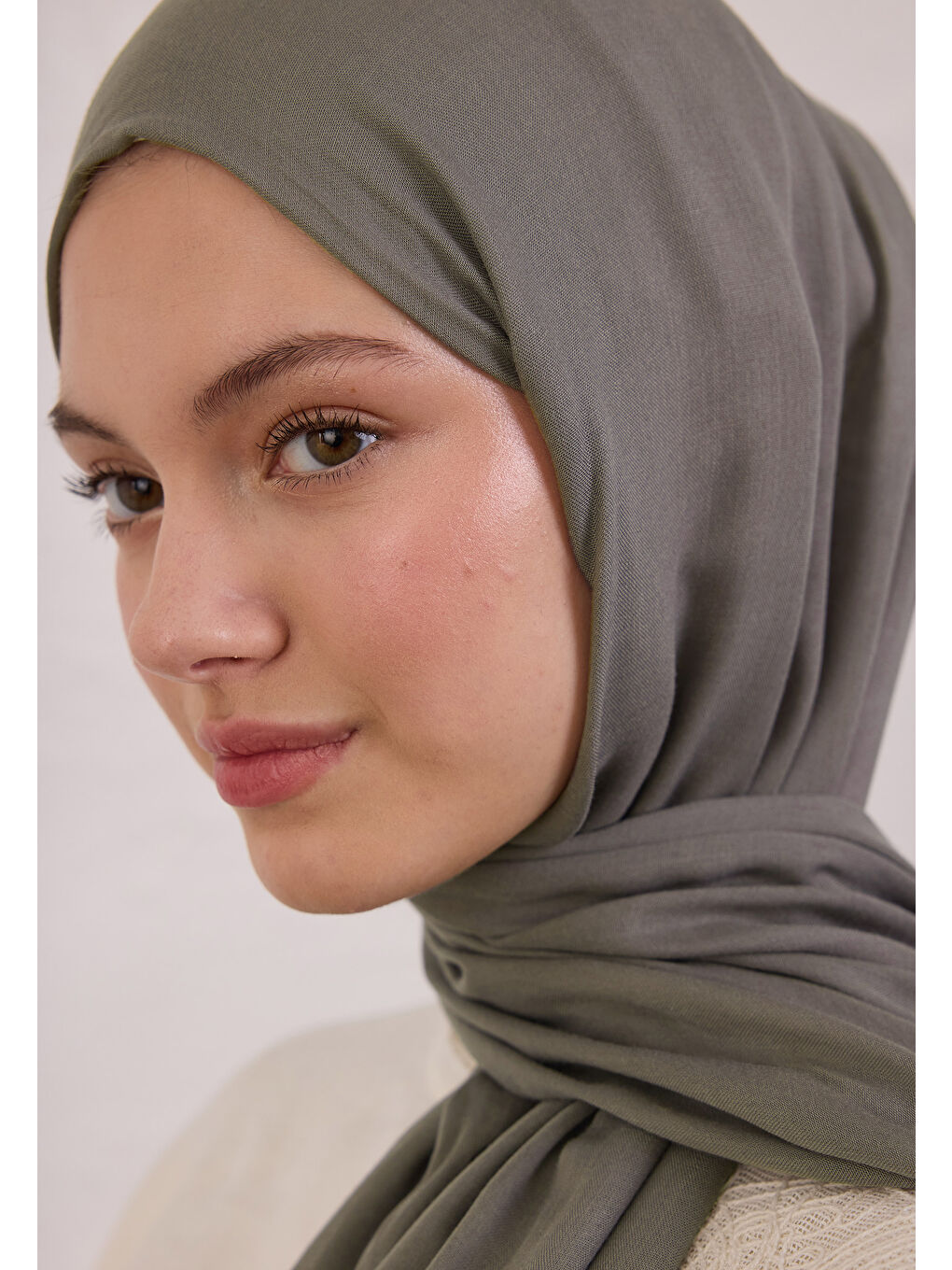 Gri Soft Viskon Şal Füme-1