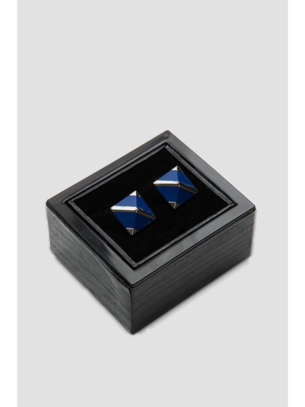 98506 Silver Lacivert Erkek Kol Düğmesi