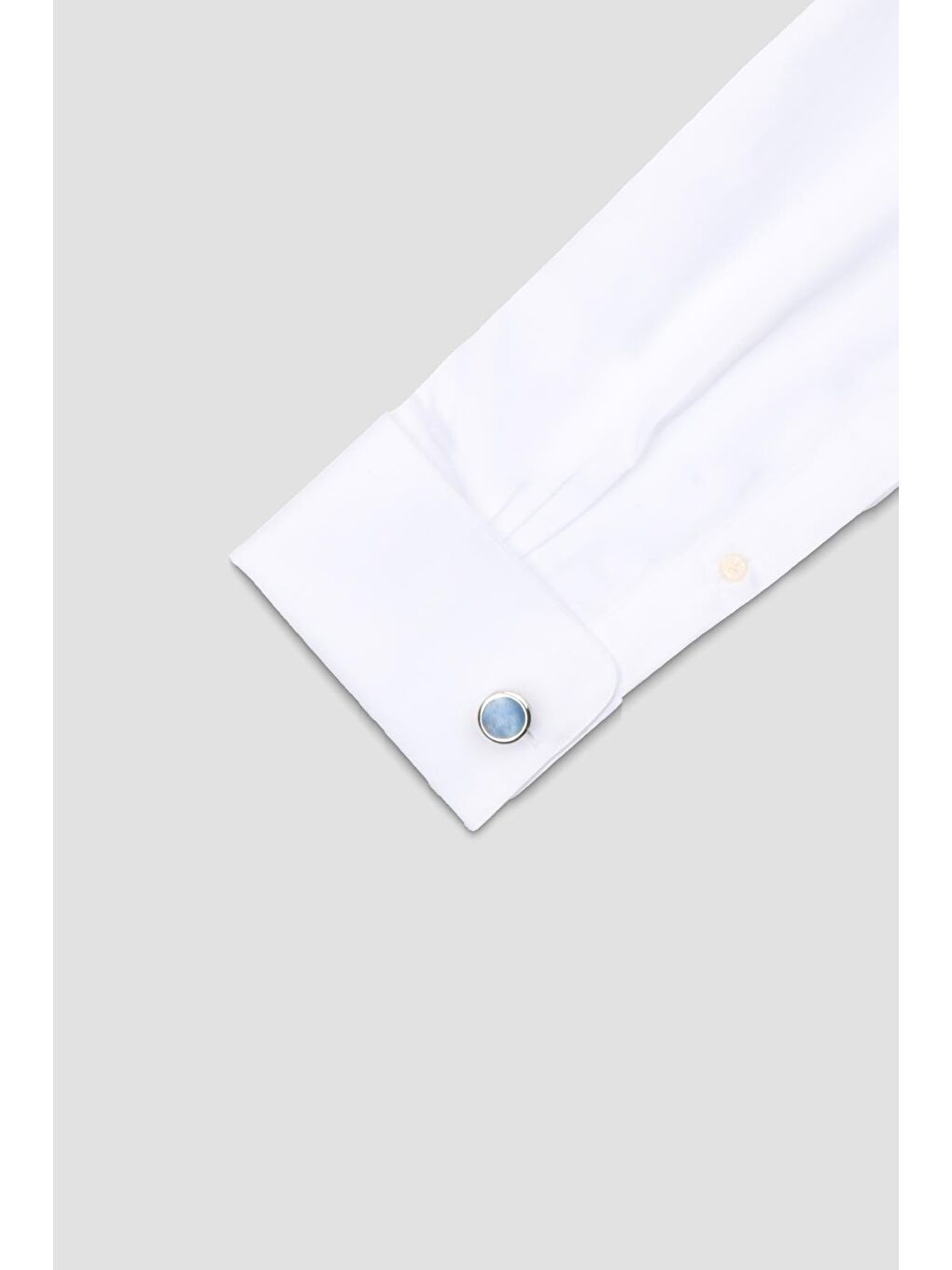 98501 Silver Açık Mavi Erkek Kol Düğmesi-2