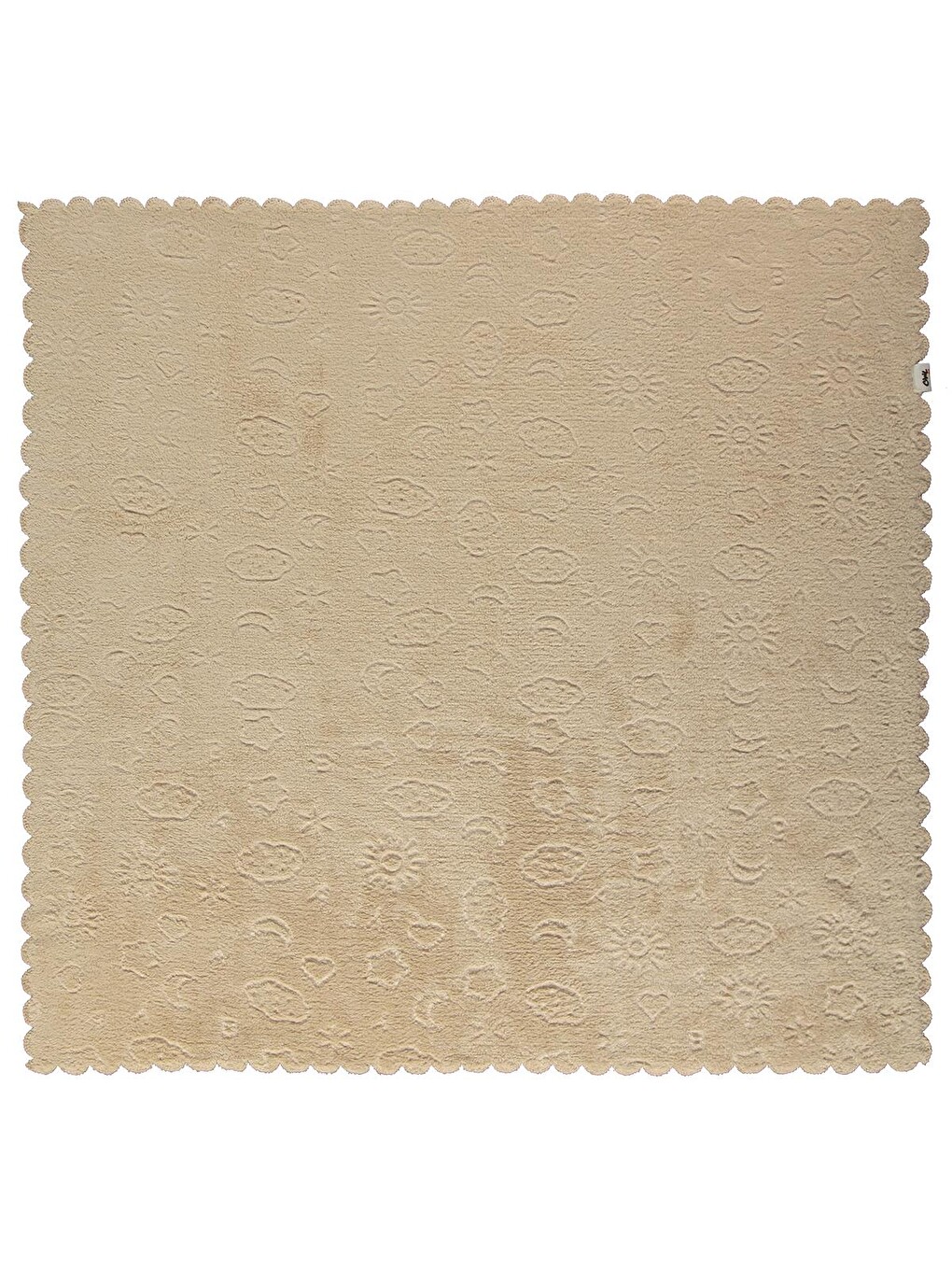 Baby Bulut Desenli 90x90 Cm Battaniye - Bej-1