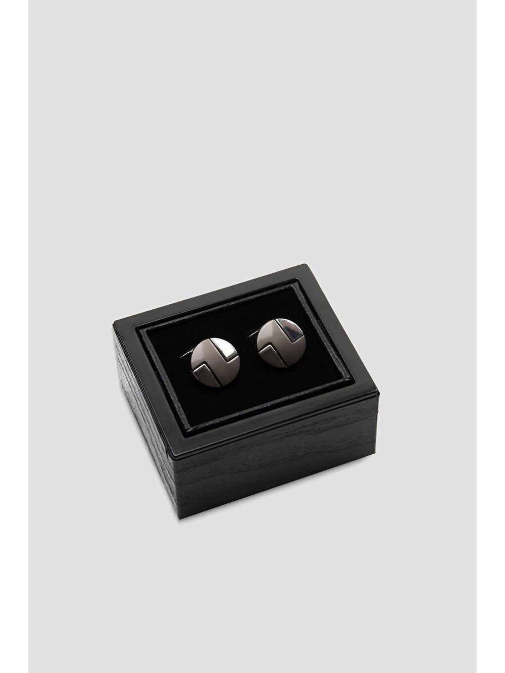 98504 Silver Koyu Gri Erkek Kol Düğmesi