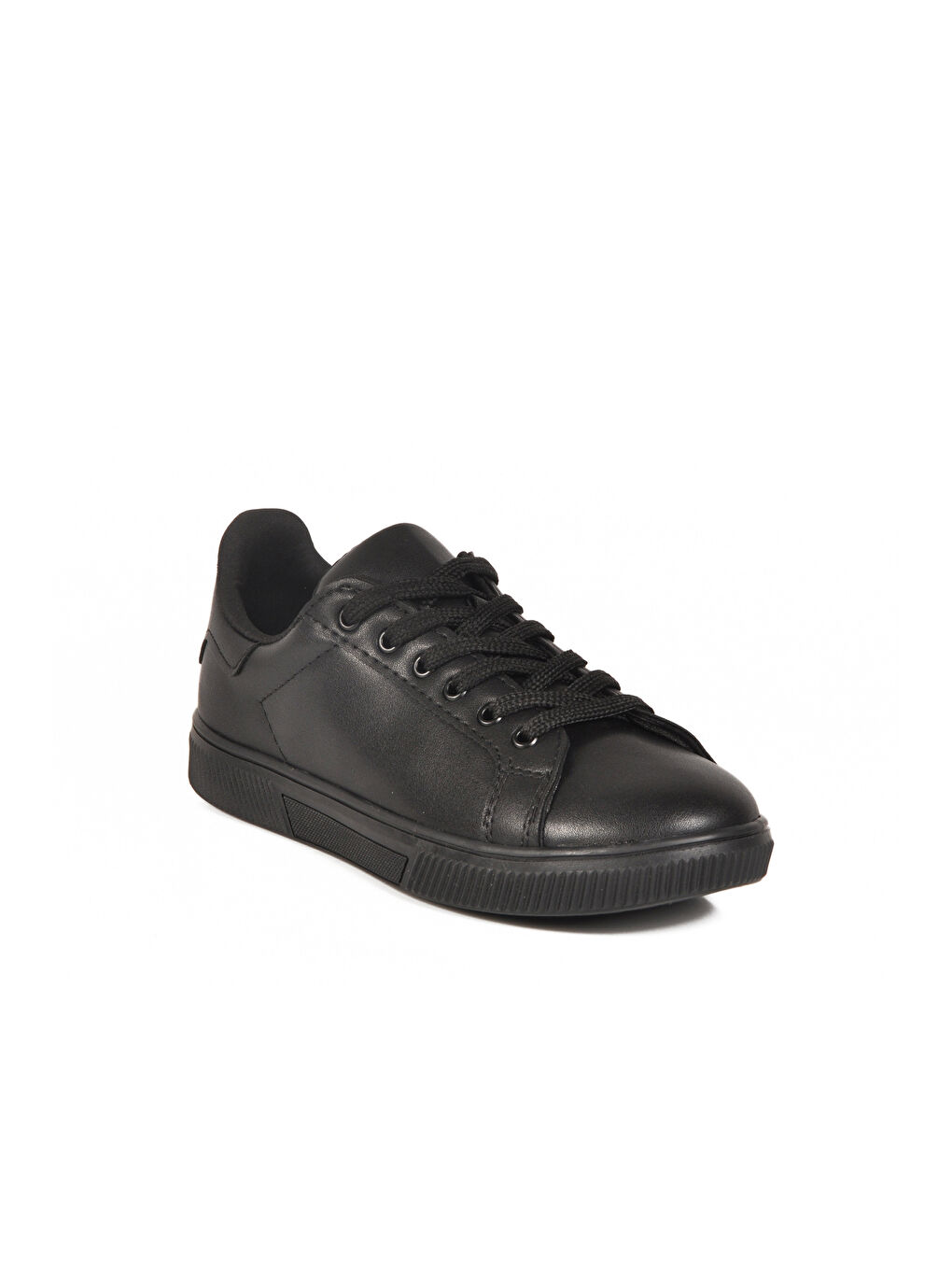 Siyah Cilt Bağcıklı Hafif Kadın Spor Ayakkabı Mota 600 G-2