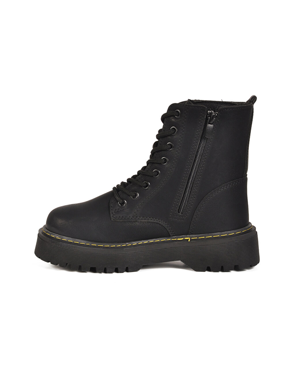 Siyah Zümrüt Bağcıklı Fermuarlı Kadın Bot Terra 5000 Z-1