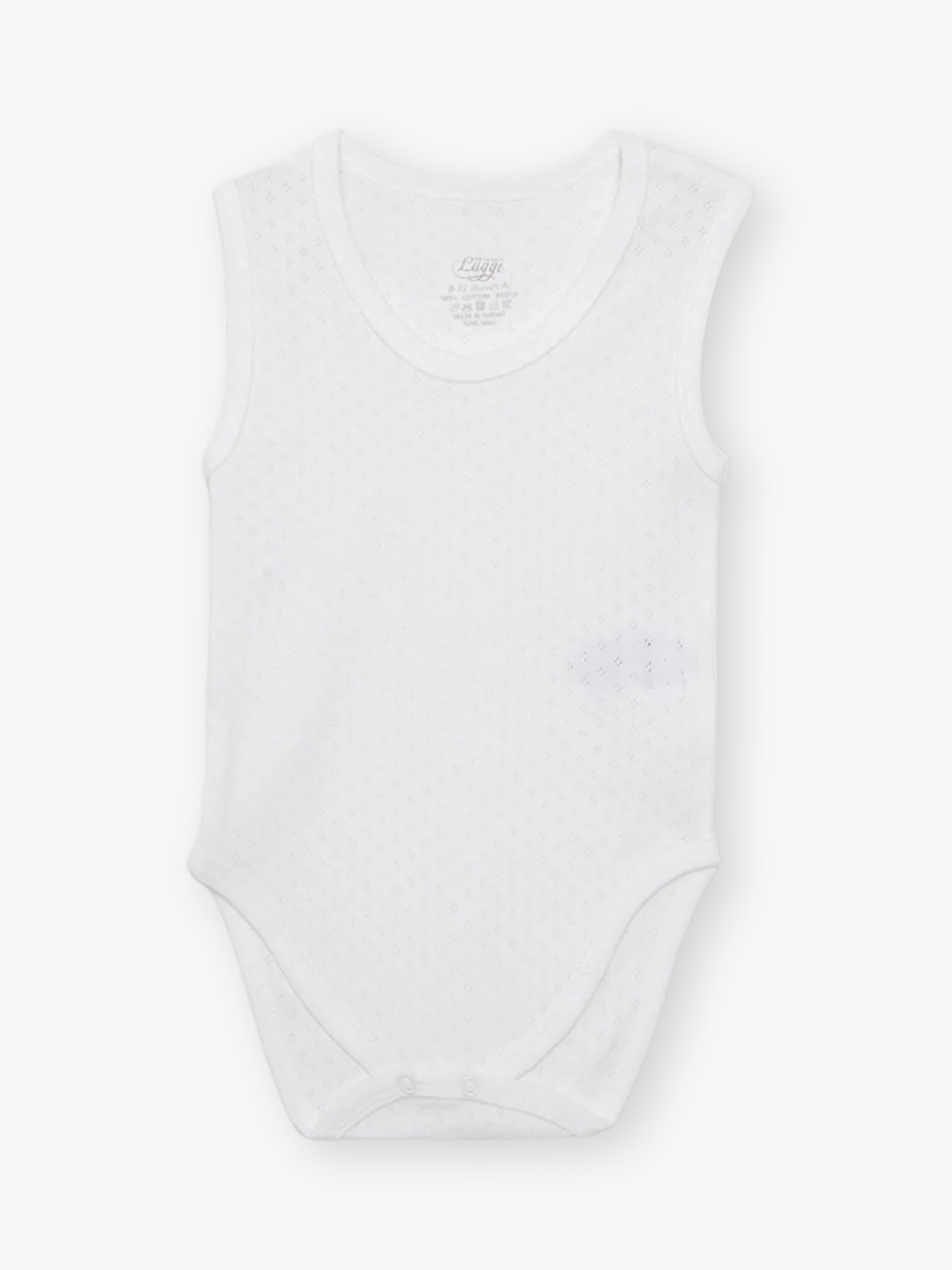 Beyaz Bisiklet Yaka Pamuklu Erkek Bebek Jakarlı Çıtçıtlı Body 6'lı (Yenidoğan - 5 Yaş)-1