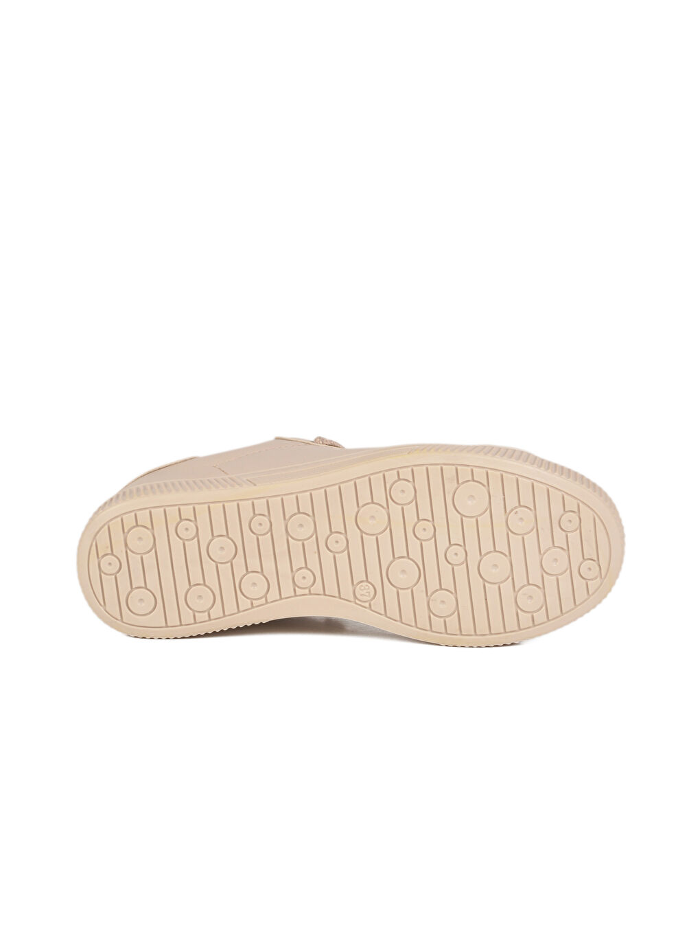 Bej Cilt Bağcıklı Hafif Kadın Spor Ayakkabı Mota 600 G-4