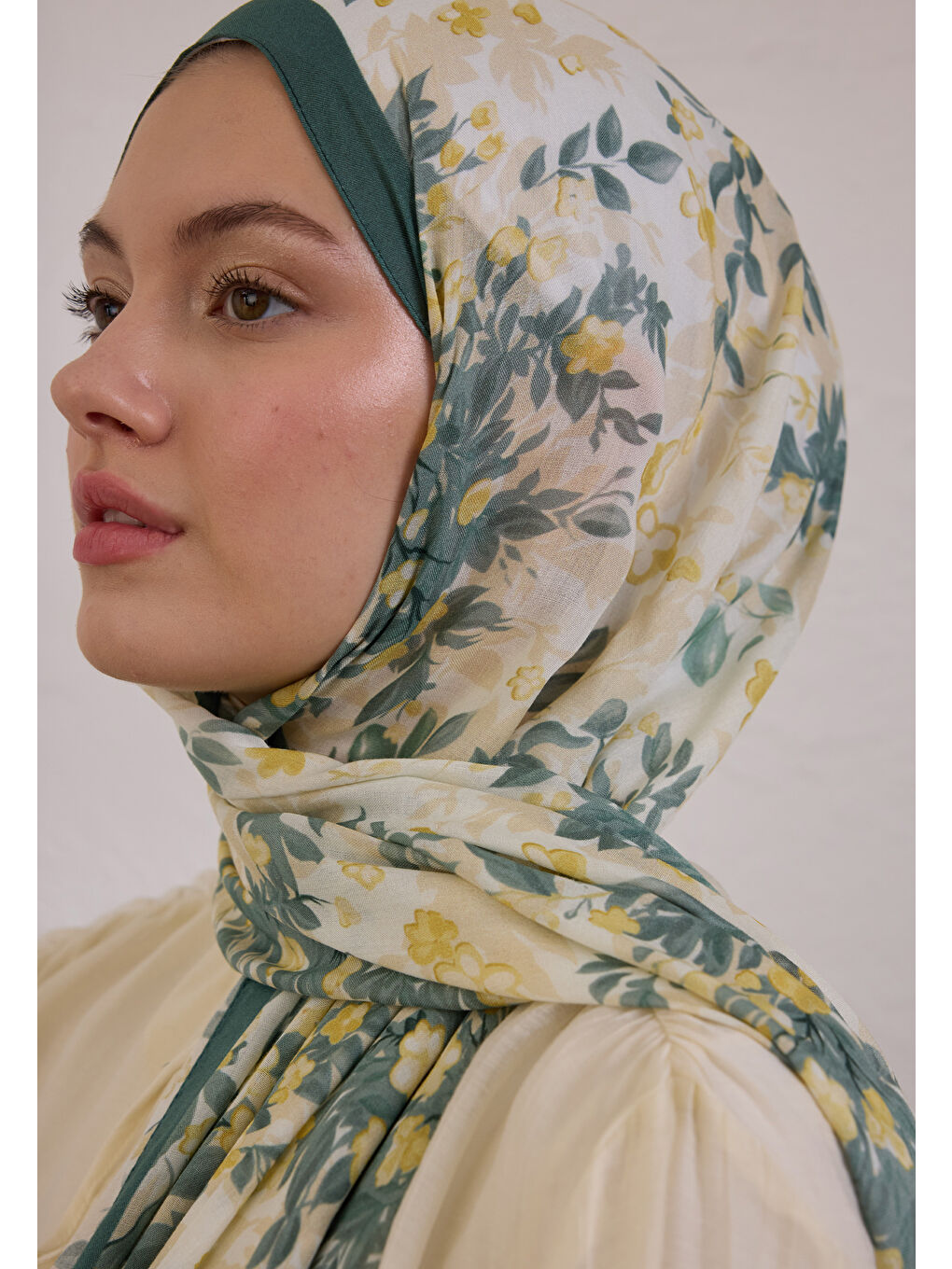 Emmett Desen Rami Şal Koyu Yeşil-3