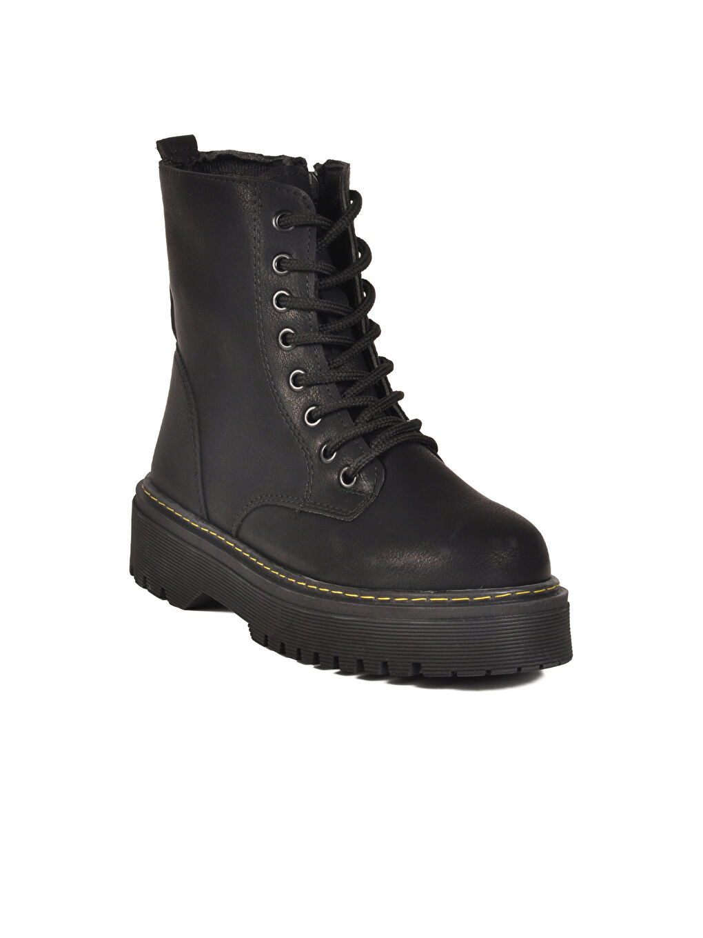 Siyah Zümrüt Bağcıklı Fermuarlı Kadın Bot Terra 5000 Z-2