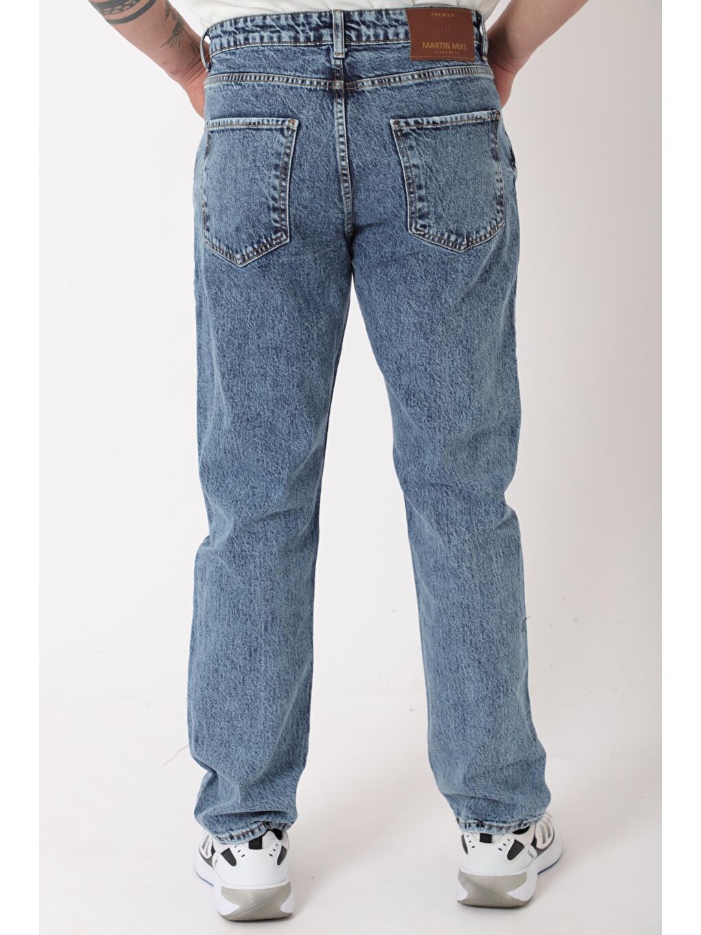 Mavi Rahat Baggy %100 Pamuk Jean Pantolon MM_0405-6