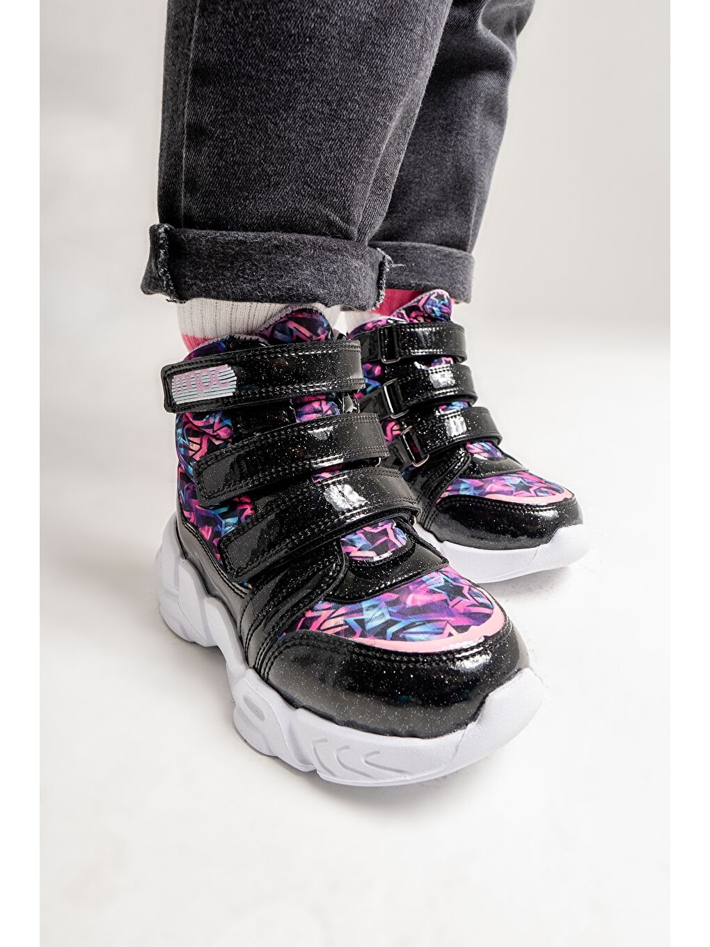 Kız Çocuk Siyah Suya Dayanıklı Anatomik Günlük Bot-1