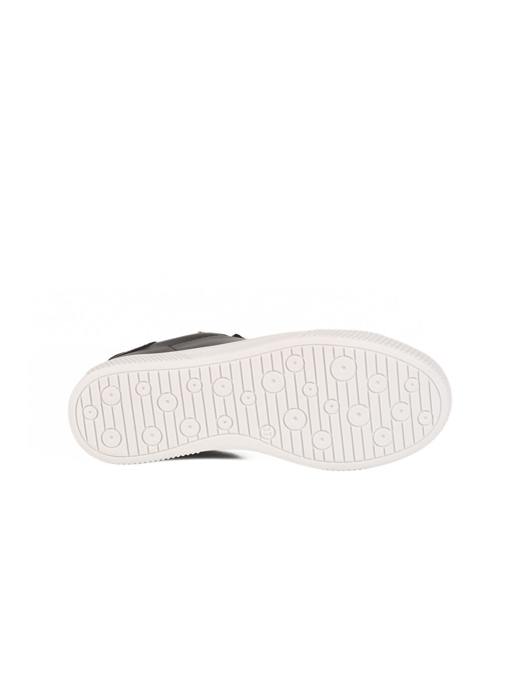 Siyah Beyaz Cilt Bağcıklı Hafif Kadın Spor Ayakkabı Mota 600 G-4