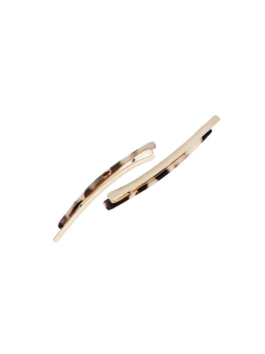 Bej Kaplumbağa Kabuğu Desenli İnce Tel Toka-4