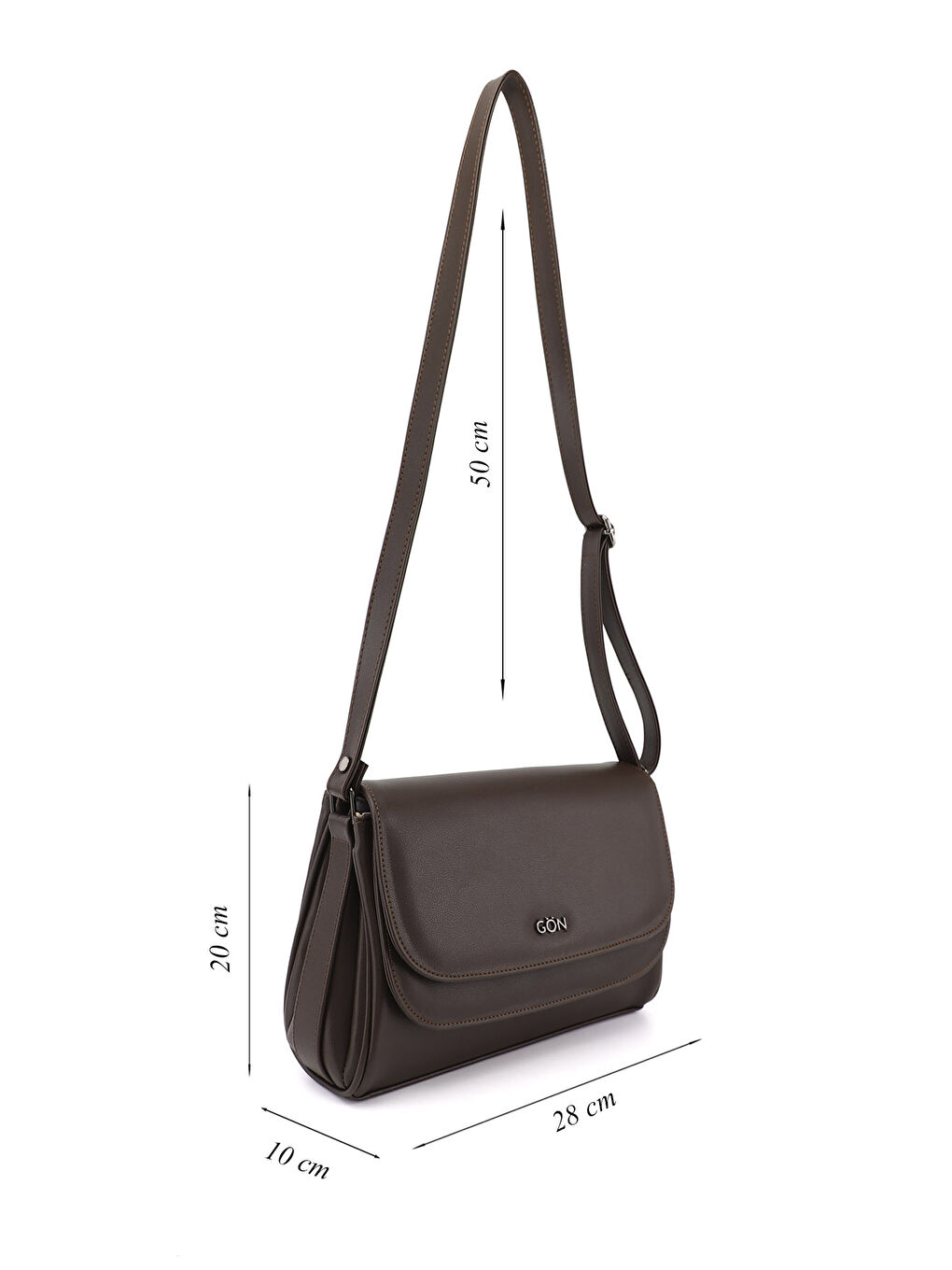 Kahverengi Kadın KAHVERENGİ Uzun Askılı Omuz Çantası-1